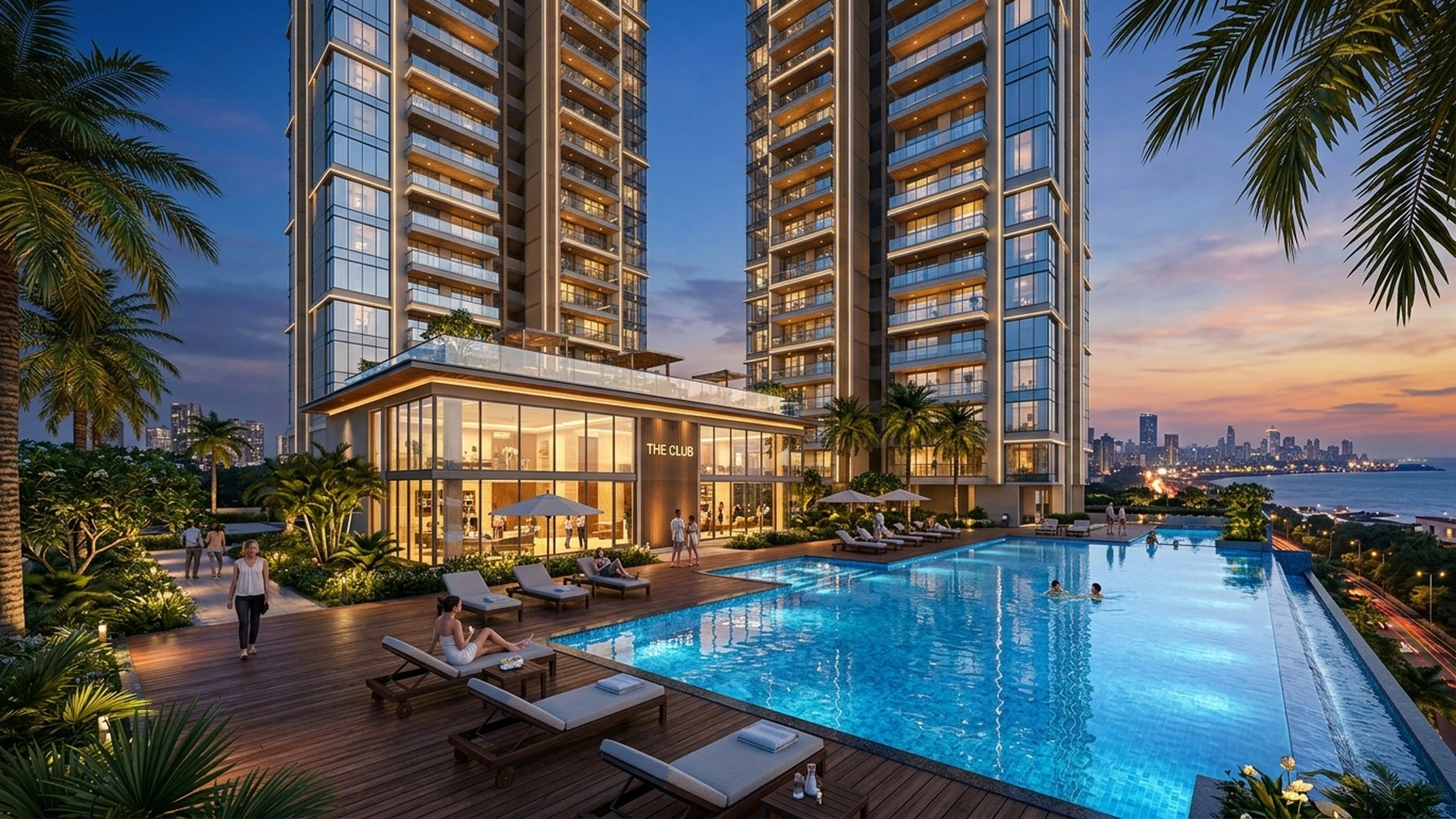 Krishan Square Kalyan Resort Swimming Pool and Modern Clubhouse